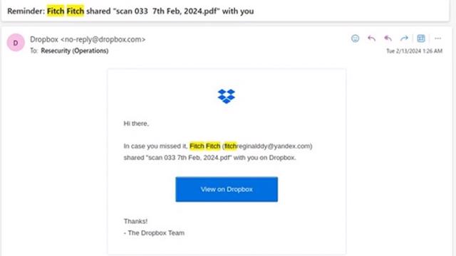 Chiến dịch lừa đảo qua email, lạm dụng template Microsoft