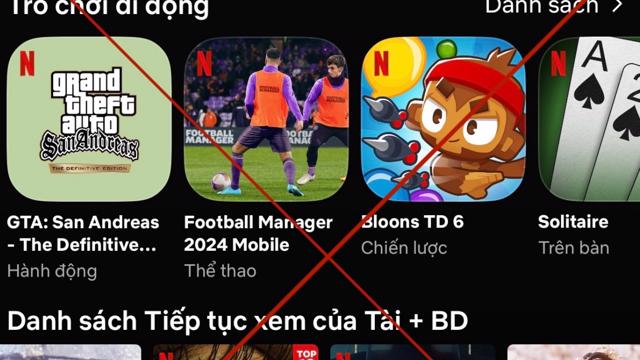 Yêu cầu Netflix dừng việc quảng cáo, phát hành game