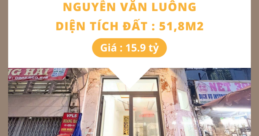 Bán Nhà Quận 6 – Nhà mặt tiền kinh doanh đầy tiềm năng, vị trí đắc địa gần vòng xoay Phú Lâm, Nguyễn Văn Luông