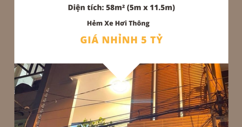 Nhà tuyệt đẹp Bình Tân, gần quận 6, 58m², 3 tầng – Giá tốt nhỉnh 5 tỷ