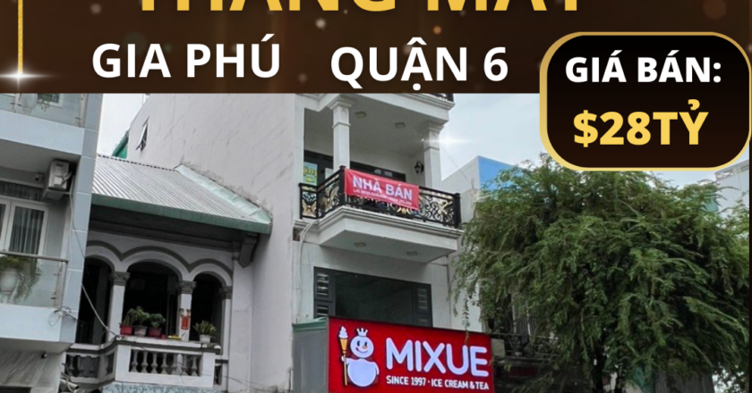 Đầu tư sinh lời cao với nhà mặt tiền Gia Phú Quận 6