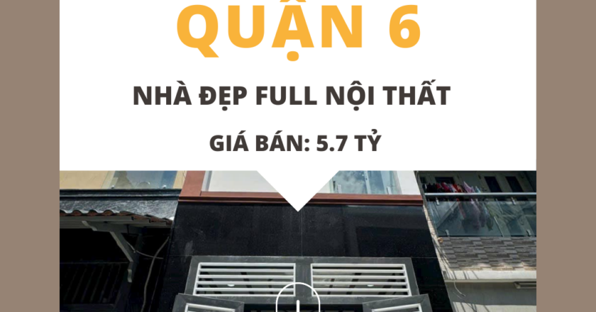 Ngôi nhà đẹp tại Bình Phú 2, Quận 6 đang chờ bạn